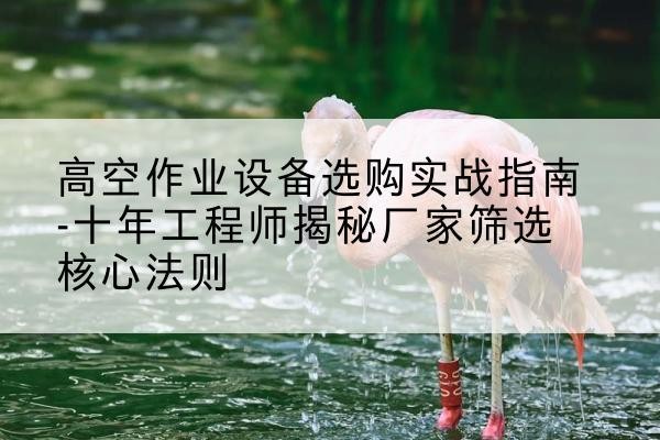 乐至剪叉式升降机厂家-高空作业设备选购实战指南-十年工程师揭秘厂家筛选核心法则