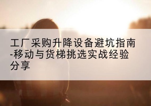 乐至移动式升降机怎么选-工厂采购升降设备避坑指南-移动与货梯挑选实战经验分享